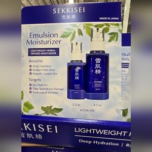 Sekkisei Emulsion Moisturizer 4.7 oz & 2.3 oz Herbal-Infused Lightweight – New